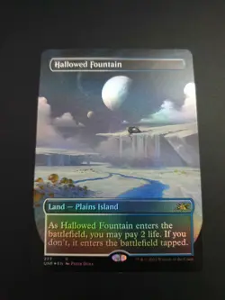 MTG Hallowed Fountain (Borderless) (Foil) - Unfinity - Image 1