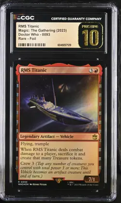 RMS TITANIC Doctor Who Traditional Foil Rare CGC Pristine 10 MTG - Image 1