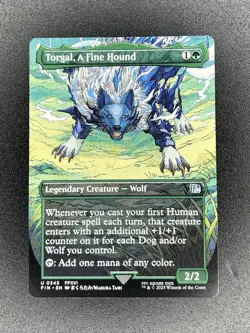 Torgal, a Fine Hound Borderless FIN 0345 NM MTG Magic Regular - Image 1