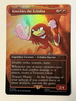 Knuckles the Echidna (Rainbow Foil) Secret Lair Drop Foil MTG - Image 1