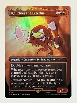 Knuckles the Echidna (Rainbow Foil) Secret Lair Drop Foil MTG - Image 1