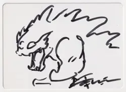 Signed Seal of Fire Proof Sketch MP Nemesis Artist Christopher Moeller MTG AP! - Image 1