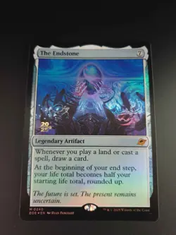 MTG The Endstone (Prerelease Stamp Foil) - Edge of Eternities - Image 1