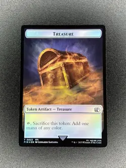 Hero 0007 / Treasure 0023 Double-Sided Token Foil MTG Final Fantasy NM - Image 2