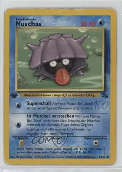 Shellder German 1st Ed. Pokemon Fossil #54 1999 - Image 1