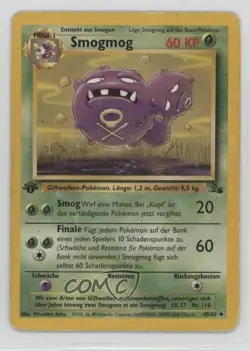 Weezing German 1st Ed. Pokemon Fossil #45 1999 - Image 1