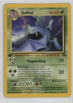 Golbat German 1st Ed. Pokemon Fossil #34 1999 - Image 1