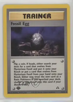 Fossil Egg 1st Ed. Pokemon Neo Discovery #72 2001 - Image 1