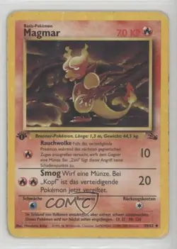 Magmar German 1st Ed. Pokemon Fossil #39 1999 - Image 1