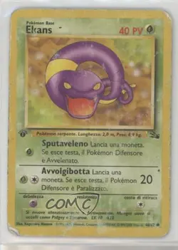 Ekans French 1st Ed. Pokemon Fossil #46 1999 - Image 1
