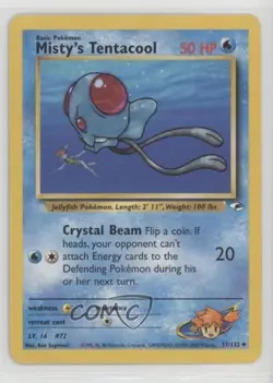Misty's Tentacool Pokemon Gym Heroes #57 2000 - Image 1