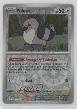 Pidove Reverse Foil Pokemon SV05: Temporal Forces #133 - Image 1