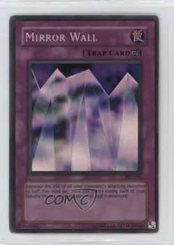 Mirror Wall (SR) Unlimited YuGiOh Pharaoh's Servant #PSV-016 2002 - Image 1