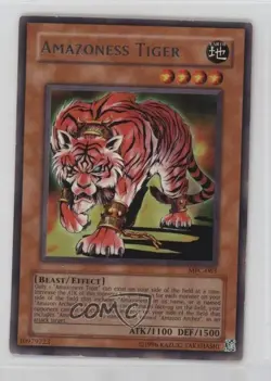 Amazoness Tiger Unlimited YuGiOh Magician's Force #MFC-063 2003 - Image 1