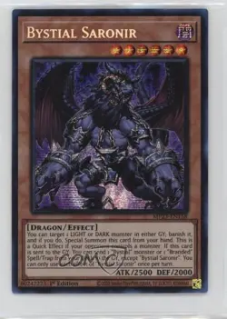 Bystial Saronir Prismatic SE 1st Ed. YuGiOh 25th Anniversary Dueling Heroes - Image 1
