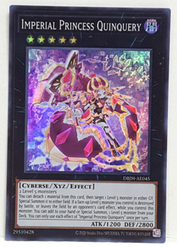 Yugioh Asian-English Imperial Princess Quinquery DBJH-AE045 Super Rare - Image 1