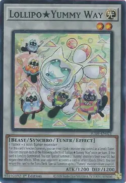 Lollipo Yummy Way JUSH-EN021 Justice Hunters 1st Edition Super Rare NM Yugioh - Image 1