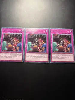 Yugioh! Playset 3x Fallentrick Rare - TAMA-DE045 1. Auflage - Deutsch - Image 1