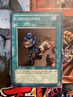 YuGiOh - Confiscation - SRL-038 - Unlimited - Super Rare - NM - Image 1