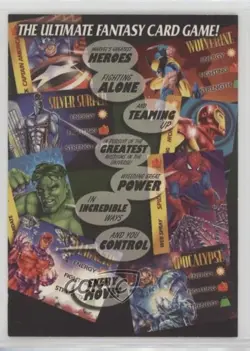 1995 Marvel Overpower CCG Marketing Cards The Ultimate Fantasy Card Game! - Image 1