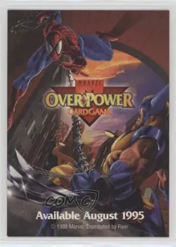 1995 Marvel Overpower CCG Marketing Cards The Ultimate Fantasy Card Game! - Image 2