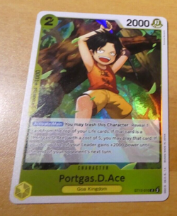 ONE PIECE ENGLISH CARD GAME HOLO CARTE PORTGAS.D.ACE ST13-010 ST EN NM - Image 1