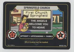 2003 The Simpsons: Trading Card Game Springfield Church #102 - Image 1
