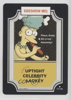 2003 The Simpsons: Trading Card Game Sideshow Mel #71 - Image 1