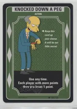 2003 The Simpsons: Trading Card Game Knocked Down A Peg #150 - Image 1