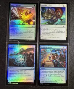 Magic: The Gathering Foil Sorcery Card Set - 4 Card Aetherdrift Set - Image 1