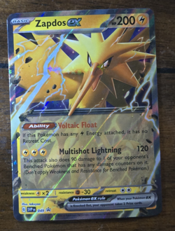 Zapdos ex 049 - Pokemon TCG Scarlet & Violet Black Star Promo Card - Holo NM - Image 1