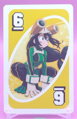 Tsuyu Asui/ My Hero Academia Card Game UNO Japanese Toei Anime Rare YE b - Image 1