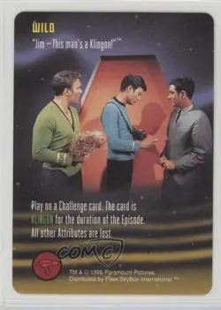 1996 Star Trek - The Card Game Wild Jim This man's a Klingon! - Image 1