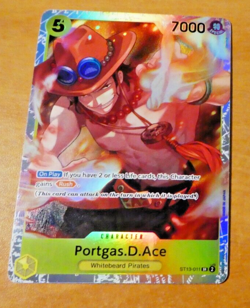 ONE PIECE ENGLISH CARD GAME HOLO CARTE PORTGAS D ACE ST13-011 SR ST EN NM - Image 1