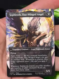 MTG Sephiroth, Fabled SOLDIER 0317 - Borderless Final Fantasy Regular PACK FRESH - Image 4