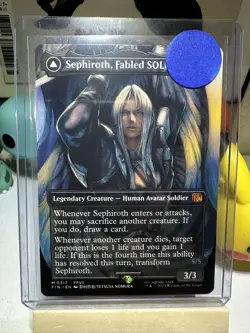 MTG Sephiroth, Fabled SOLDIER 0317 - Borderless Final Fantasy Regular PACK FRESH - Image 1