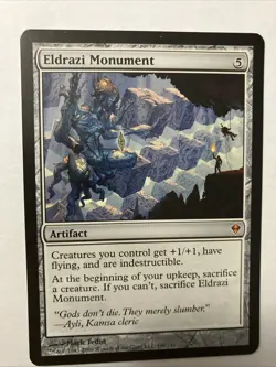 MTG Eldrazi Monument #199 Zendikar Regular Mythic Rare Magic The Gathering LP - Image 1