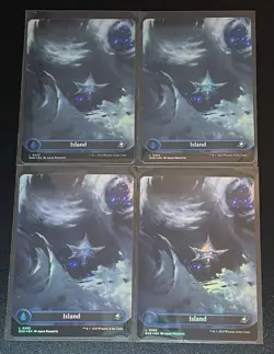 x4 Island 0263 EOE L (Borderless) (FOIL) - MTG Edge of Eternities - Image 1