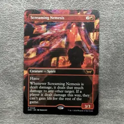 Screaming Nemesis (Borderless) - Duskmourn (DSK) #348 MTG NM Non-Foil - Image 1