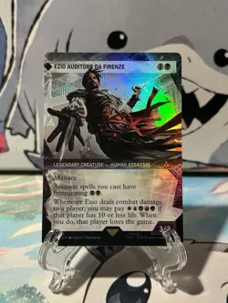 MTG English Ezio Auditore da Firenze (Showcase) (Textured Foil) NM Foil - Image 1