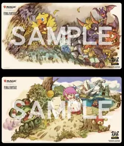 Mtg Ff Magic War Festival Playmat 2-Piece Set Chocobo Moogli - Image 1