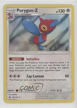 Porygon-Z Pokemon Sun & Moon Burning Shadows #105 - Image 1