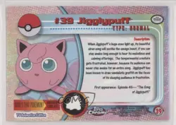 Jigglypuff Topps Chrome Pokemon TV Animation Edition #39 2000 - Image 2