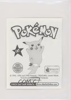 Gengar Merlin Pokemon Album Stickers #187 1999 - Image 2