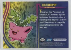 Hoppip Foil Topps Pokemon TV Animation Edition Johto Series 1 #187 2001 - Image 2