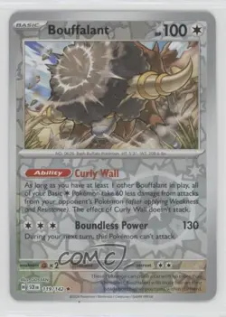 Bouffalant Reverse Foil Pokemon SV07: Stellar Crown #119 - Image 1