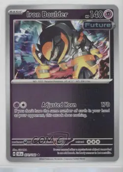 Iron Boulder Reverse Foil Pokemon SV07: Stellar Crown #071 - Image 1