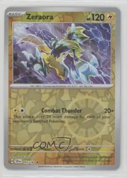 Zeraora Reverse Foil Pokemon SV07: Stellar Crown #055 - Image 1