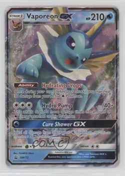 Vaporeon GX Pokemon Sun & Moon Black Star Promo #SM172 - Image 1