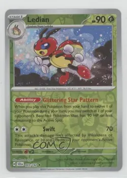 Ledian Reverse Foil Pokemon SV07: Stellar Crown #003 - Image 1